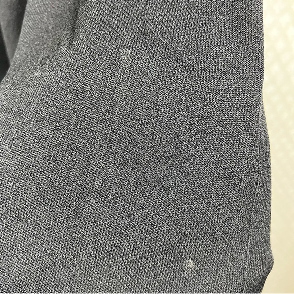 Shoshanna Black Gold Ruffle Sleeve Knit Dress - Picture 4 of 8